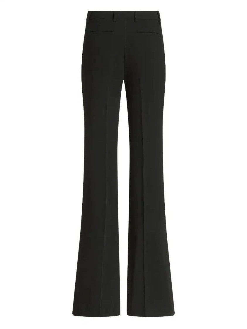 Etro Flared Black Trousers With Tailored Fit