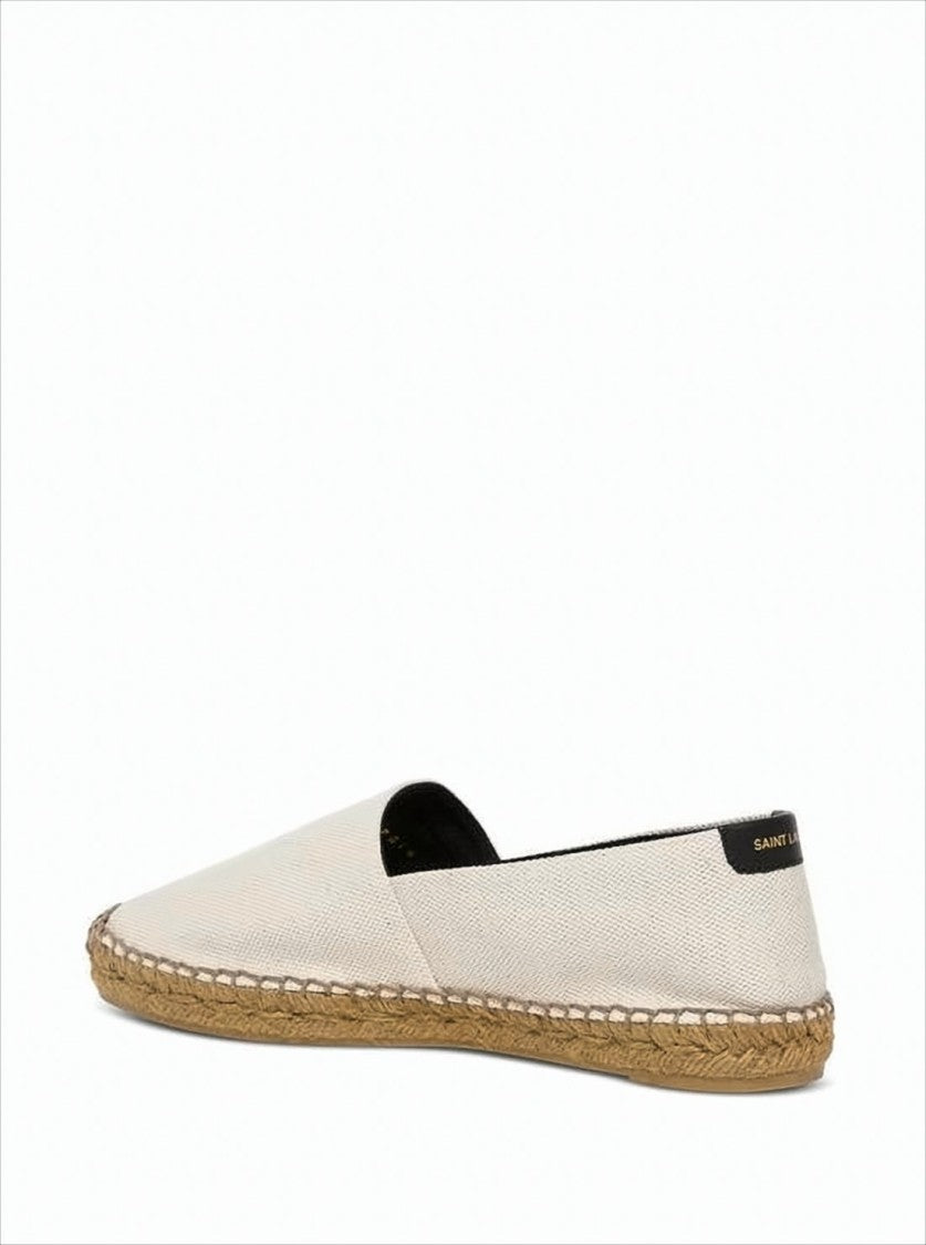 Saint Laurent Natural Woven Jute Sole Espadrille Sneakers