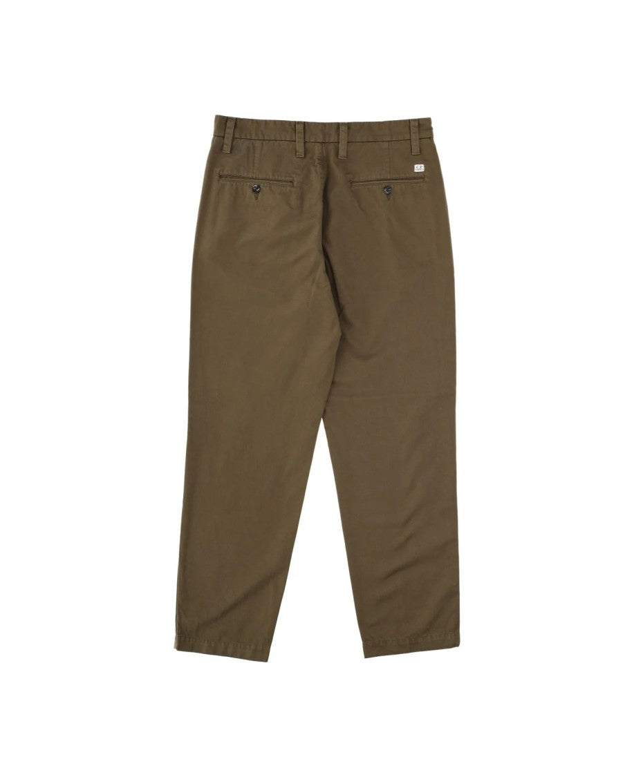 C.P. Company Loose Fit Olive Green Chinos