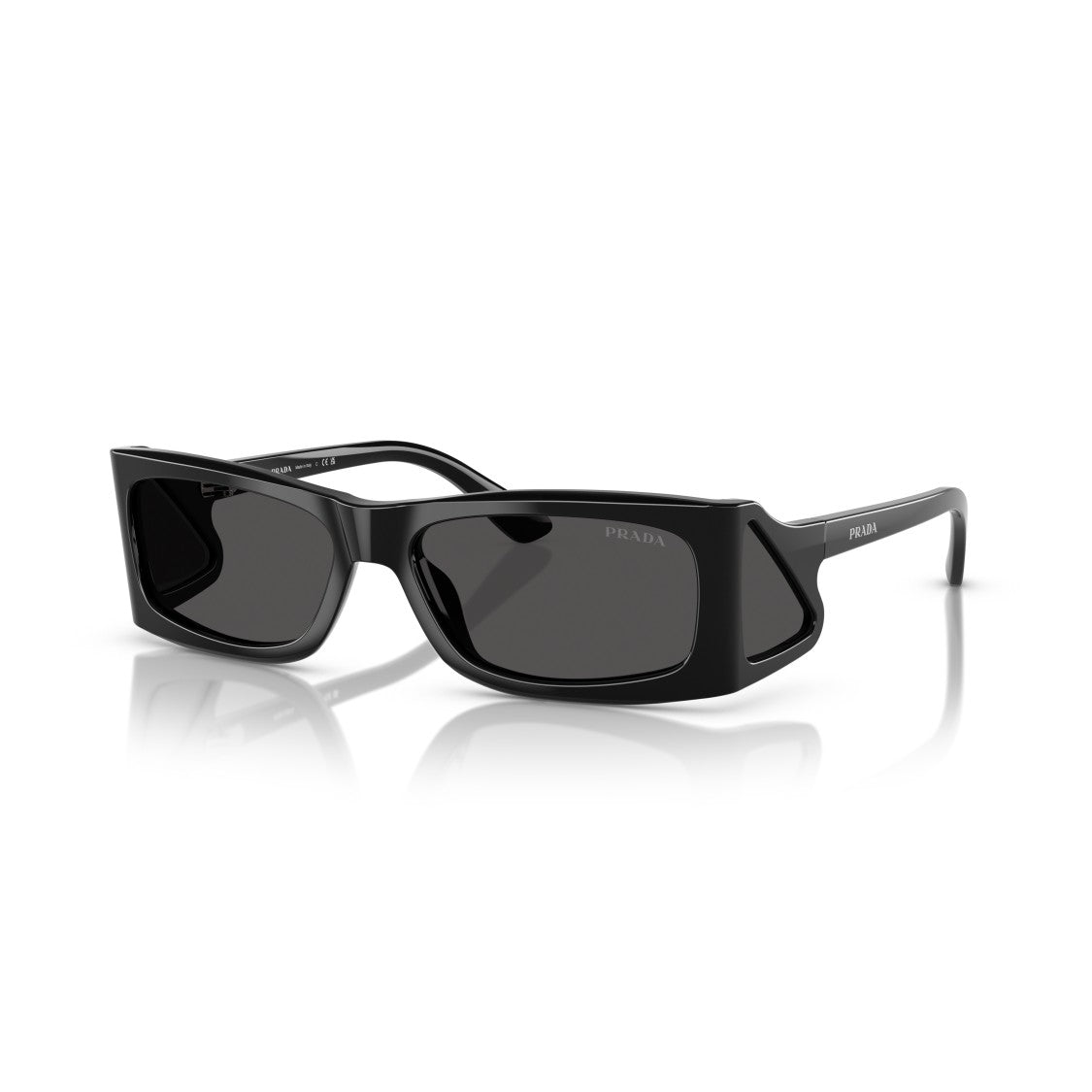 Prada 0Pr B03s Bold Rectangular Acetate Sunglasses