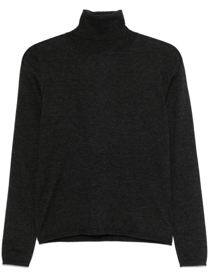 Max Mara Gray Cashmere Turtleneck