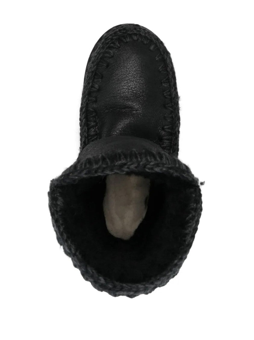 Mou Ankle Boots With Plush Sheep Leather Lining