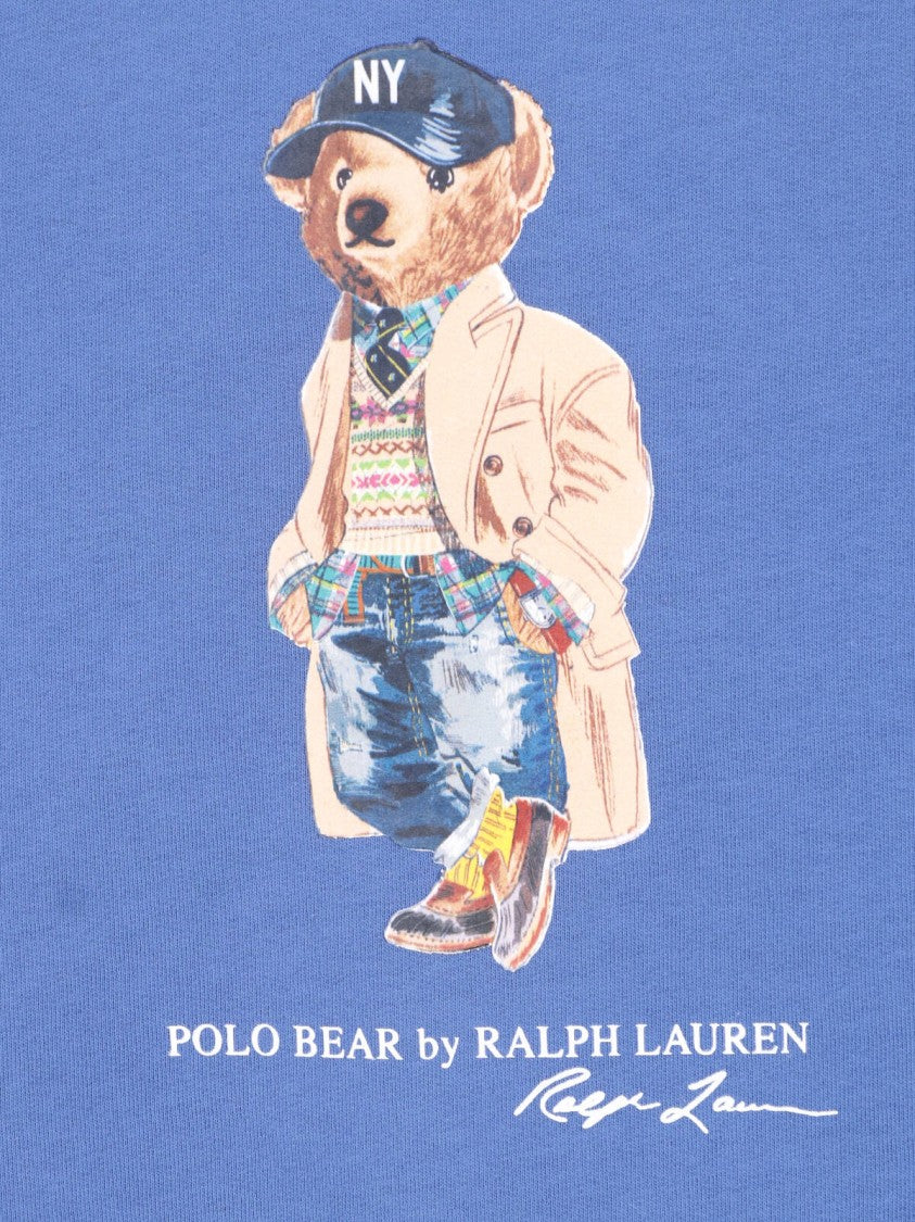 Polo Ralph Lauren Blue Polo Bear Cotton Sweatshirt