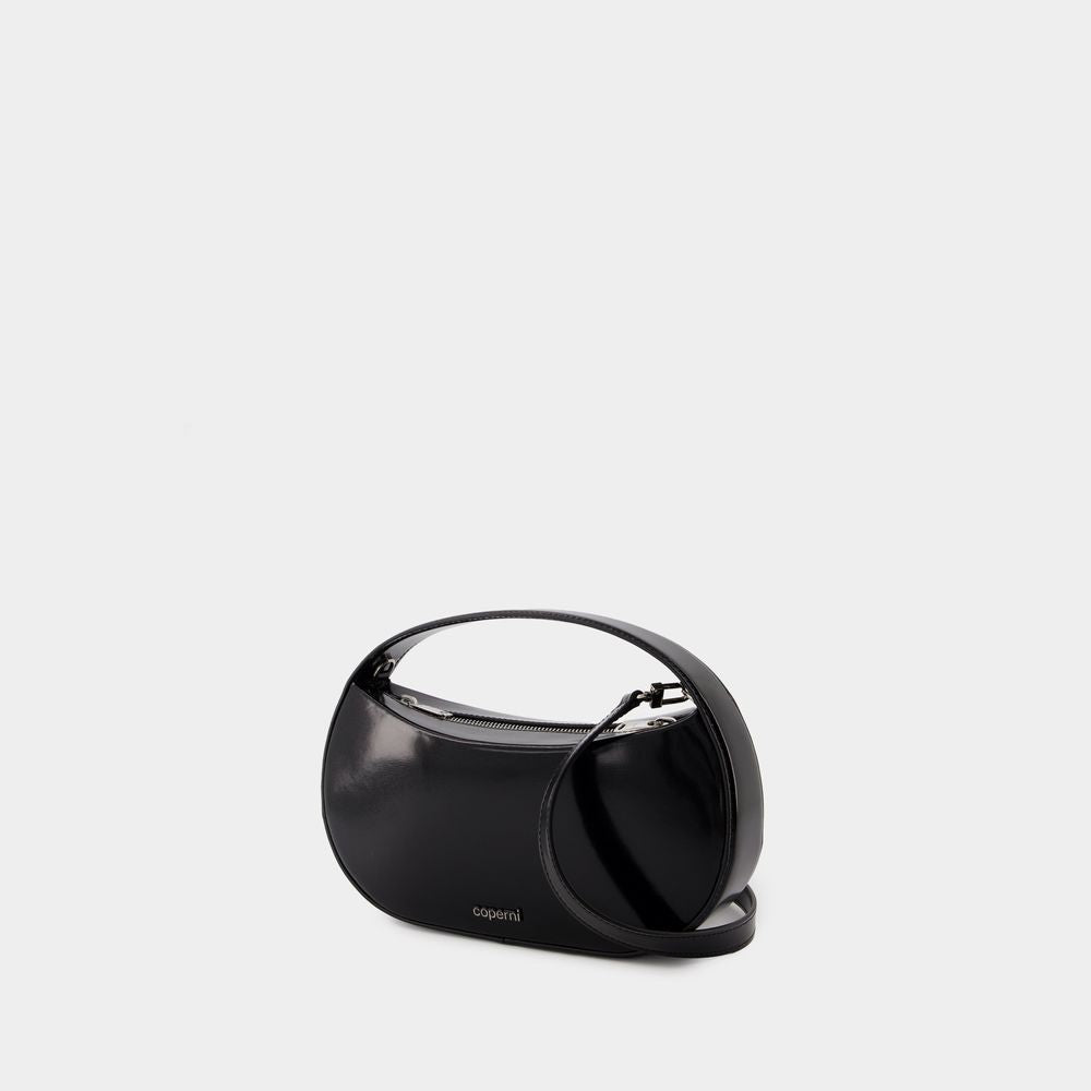 Coperni Small Sound Swipe Bag - Leather - Black