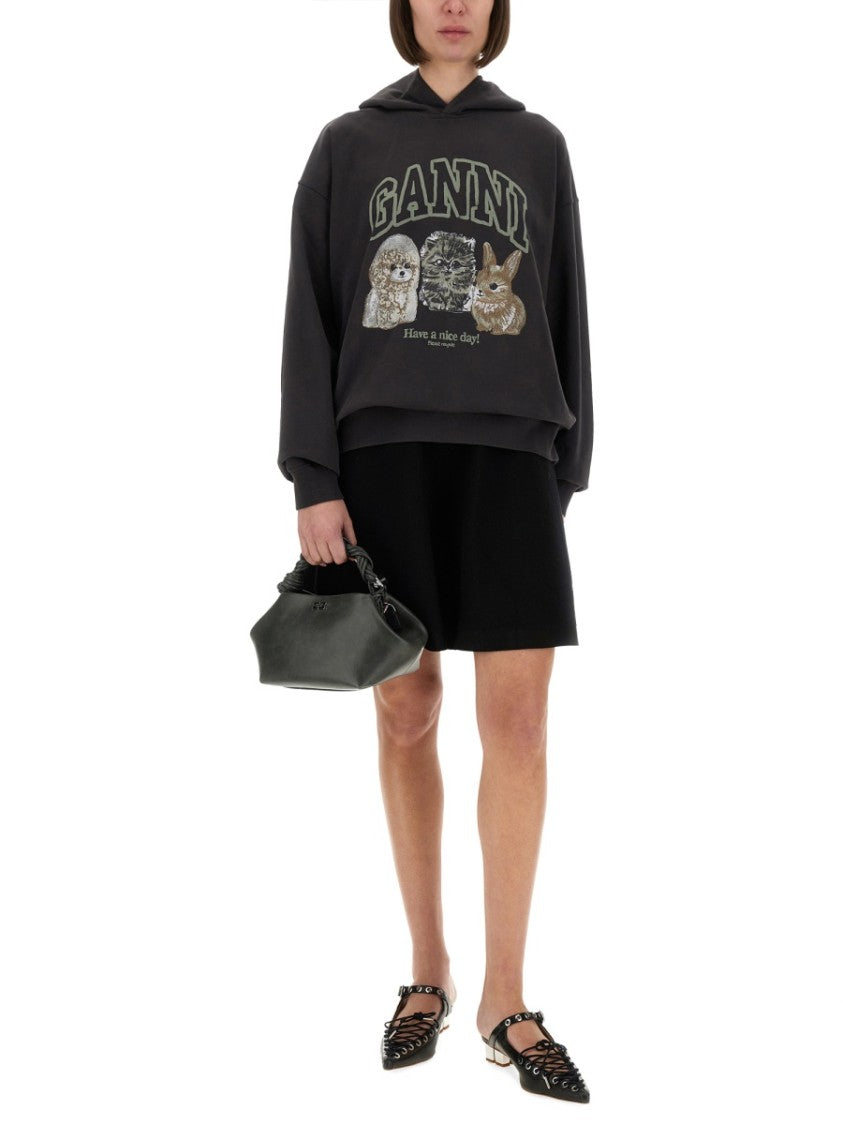 Ganni Relaxed Fit Organic Cotton Hoodie