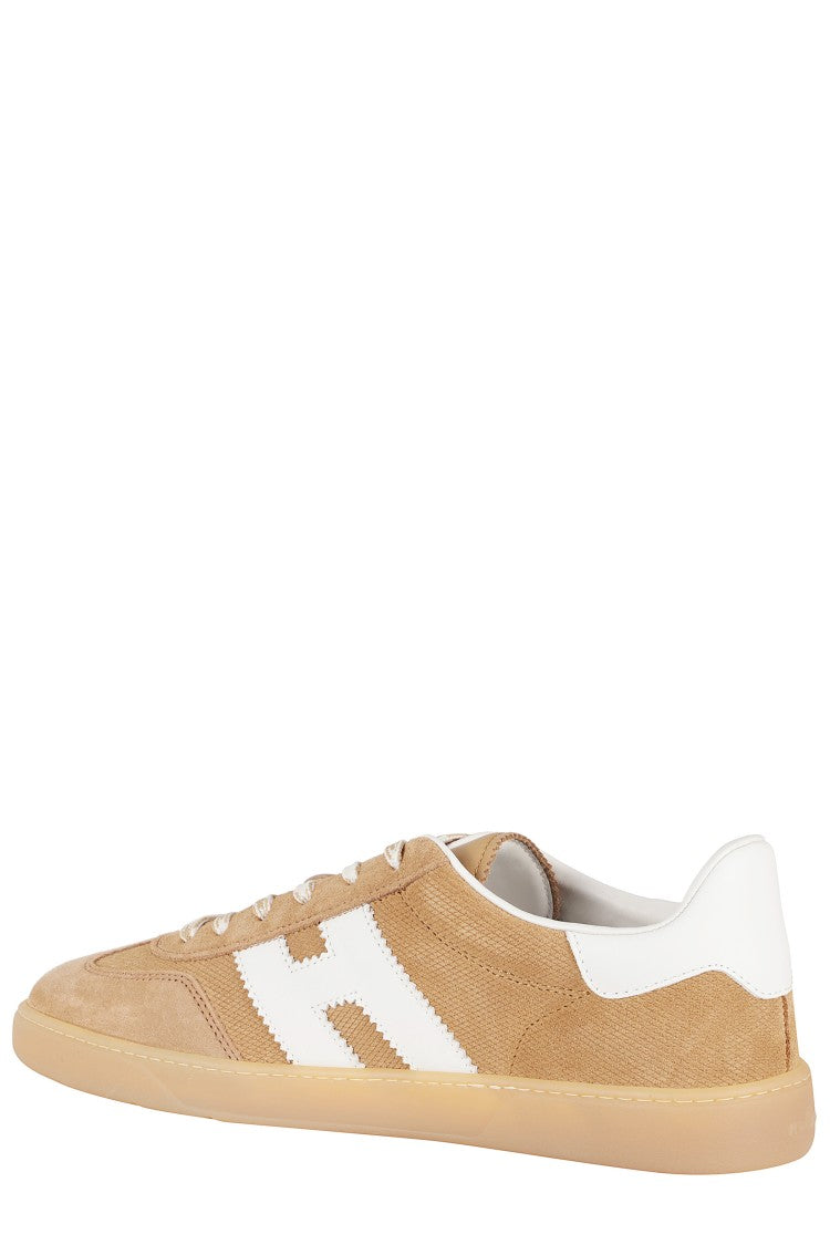 Hogan Beige Cool Laced Suede Sneakers