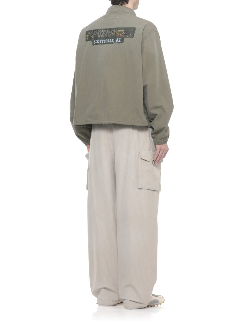 Maison Margiela Green Printed Cotton Jacket