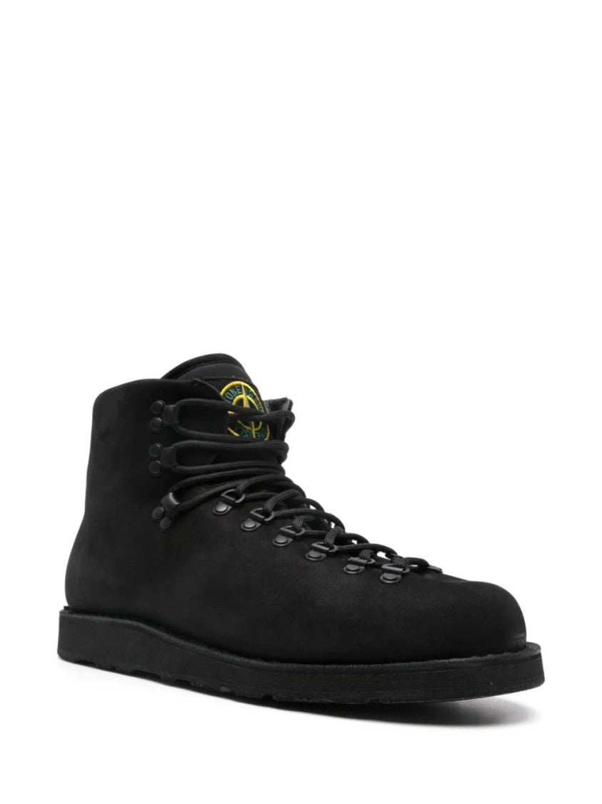 Stone Island Leather Ankle Boots
