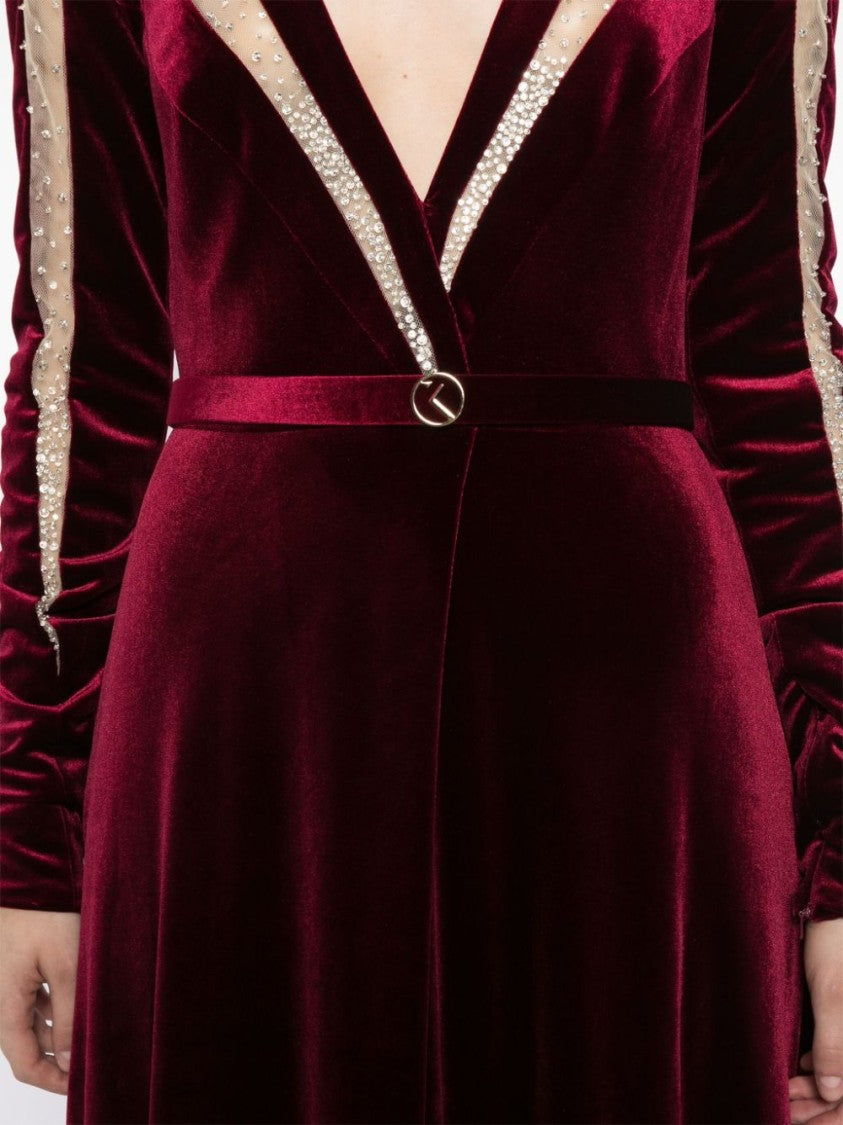 Saiid Kobeisy Velvet Long Dress