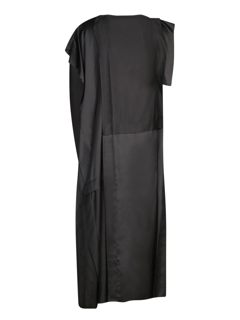 Mm6 By Maison Margiela Black Dress With Design