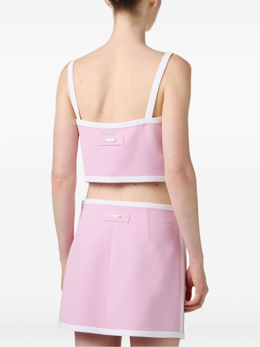Iceberg Cropped Fit Pink Tank Top