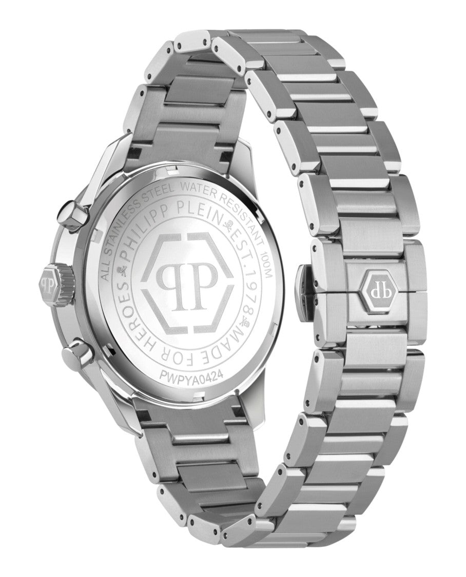 Philipp Plein Chronograph Watch With Guilloche Dial