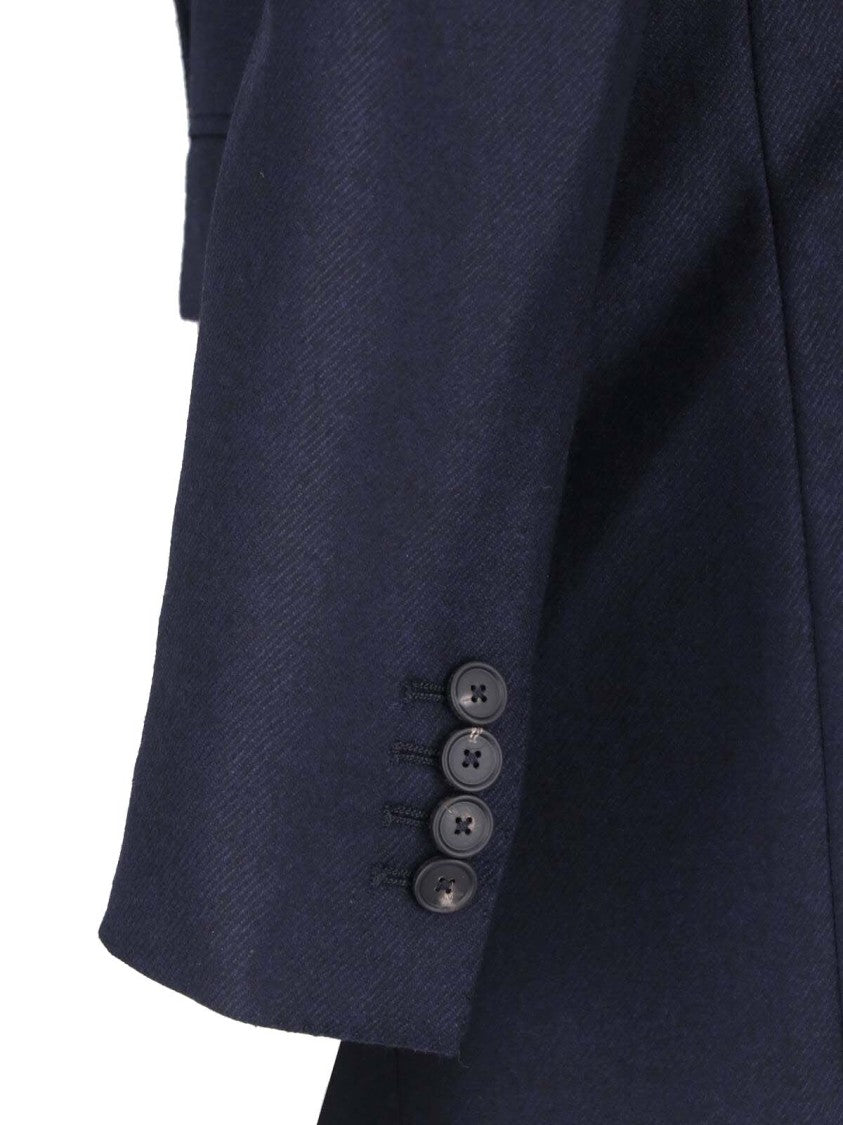 Tagliatore J-Jasmine Navy Blue Virgin Wool Double-Breasted Blazer