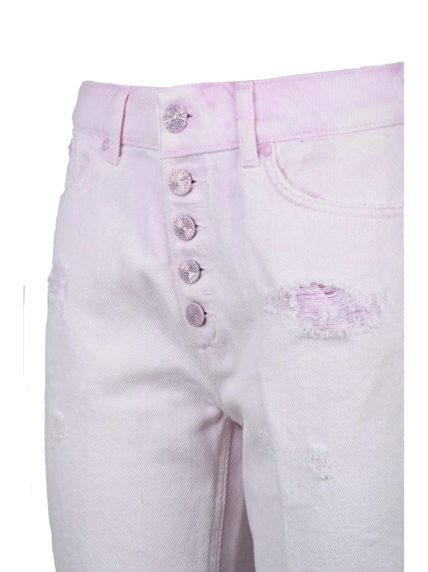 Dondup Koons Jeans Embroidered - Pink