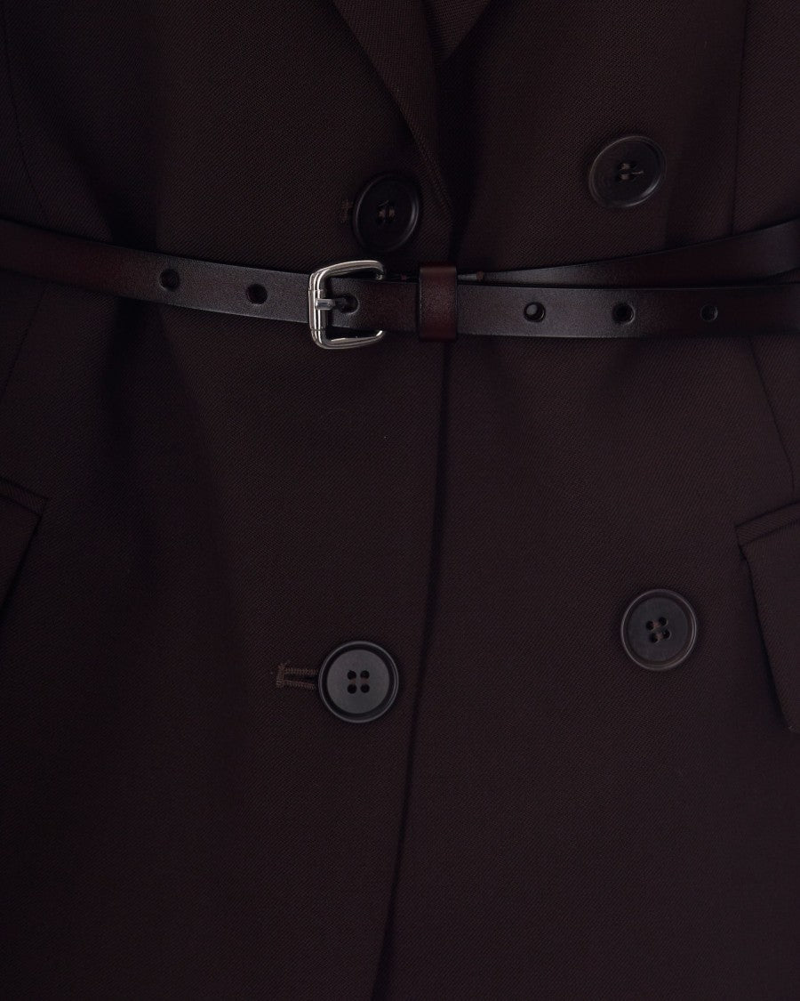 P.A.R.O.S.H. Dark Brown Wool Blazer