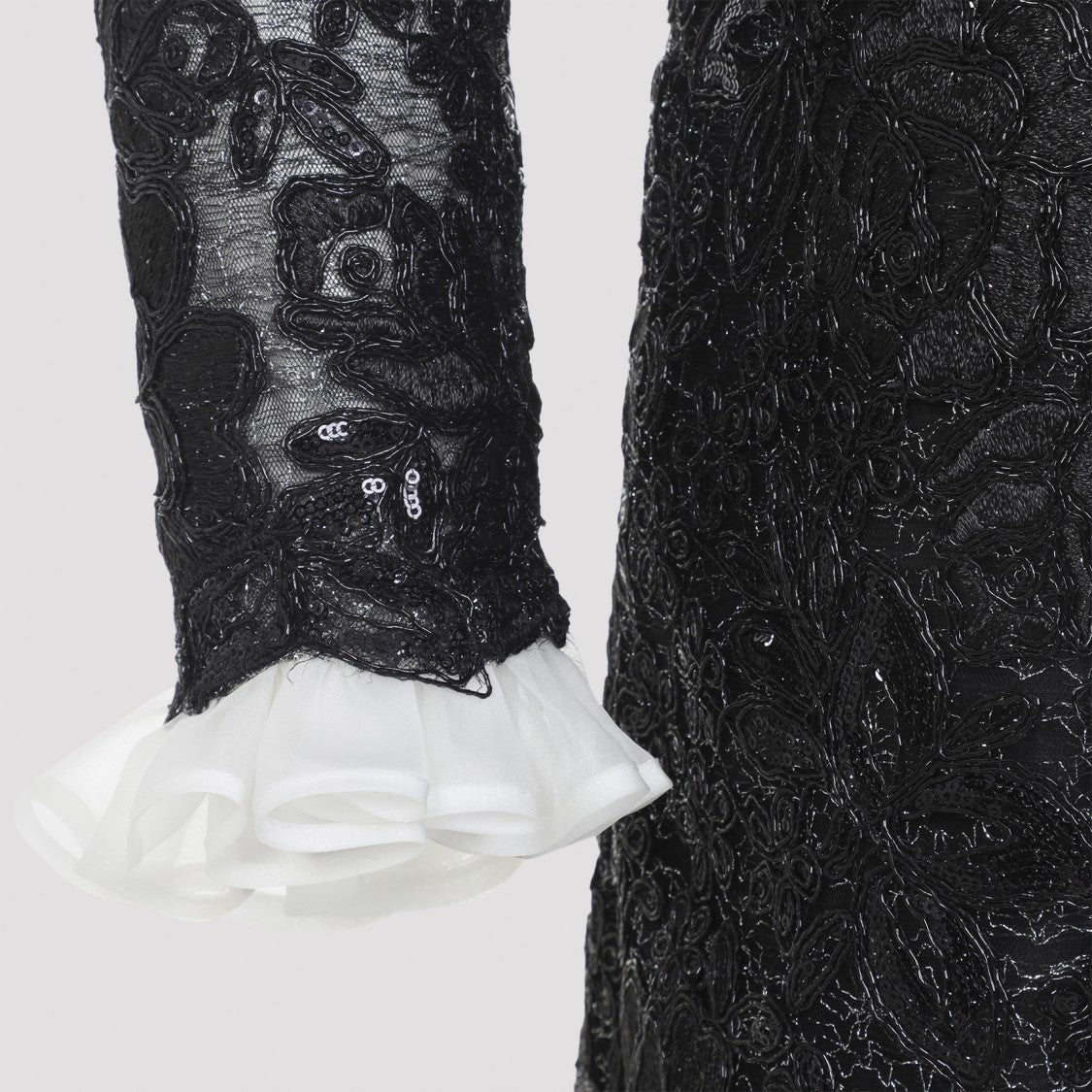 Giambattista Valli Fitted Mini Dress With Lace