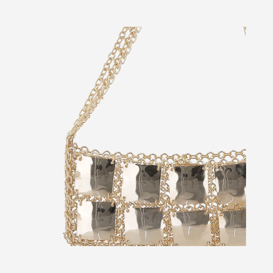 Silvia Gnecchi Bag With Rigid Metal Mesh Design