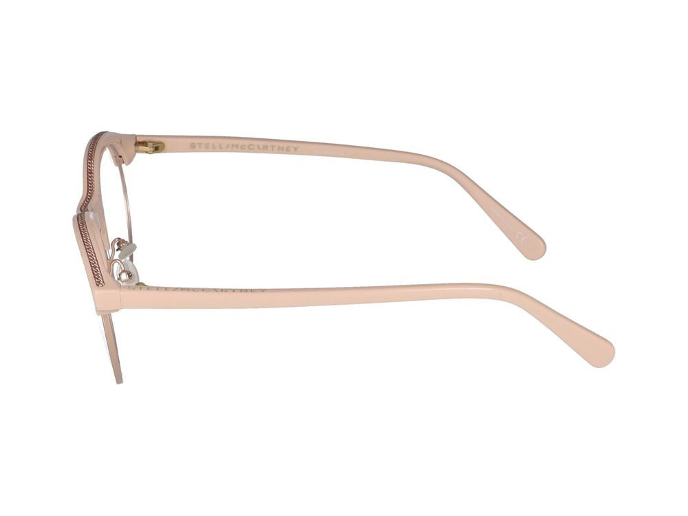 Stella Mccartney Eyeglasses Sc0220o 003 Gold Pink Transparent 51/17/140