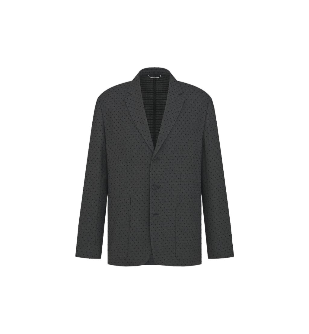 Christian Dior Tailored Woven Three-Button Blazer