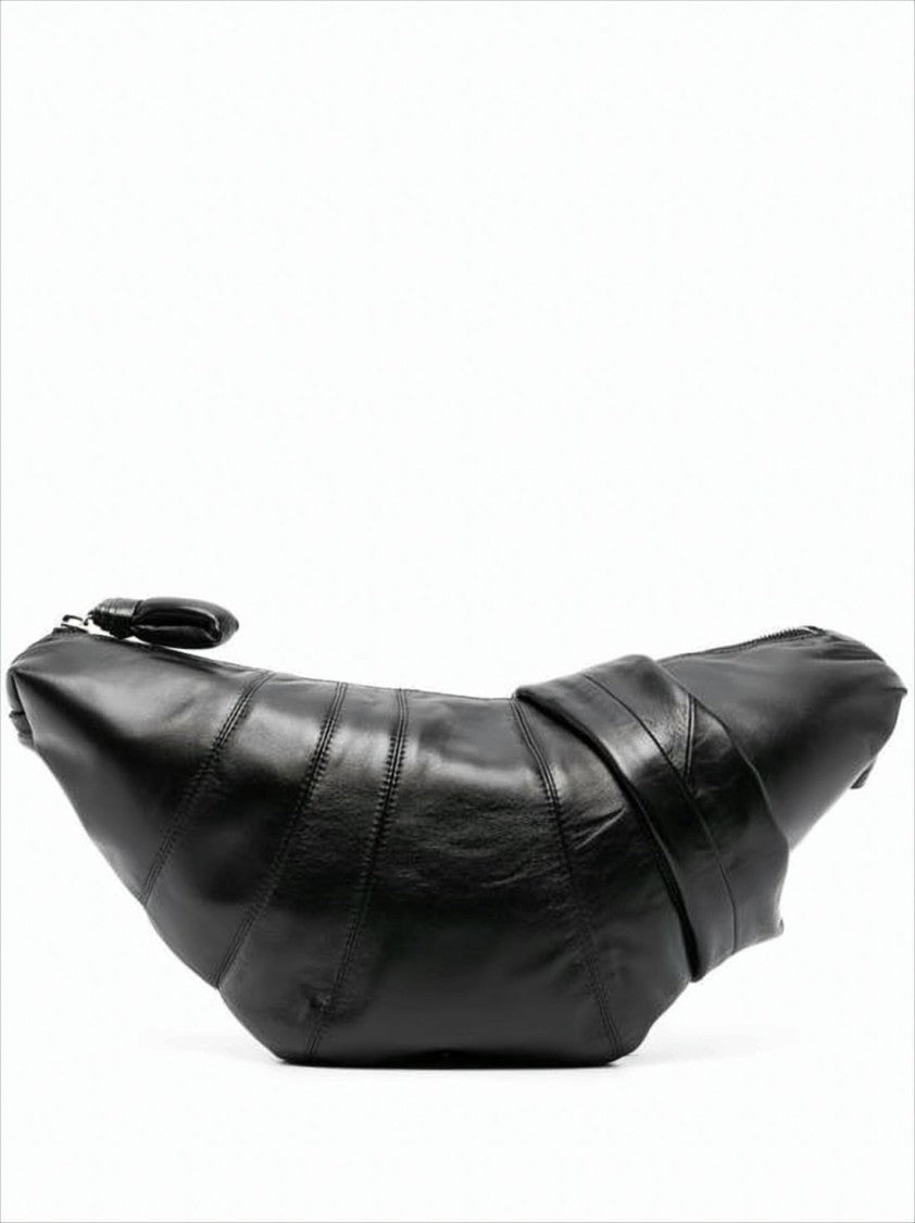 Lemaire Curved Lambskin Leather Belt Bag With Padded Strap