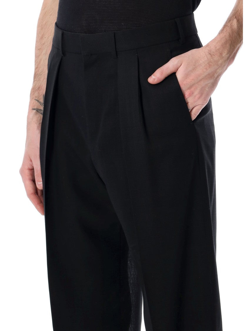Tom Ford Double Pleat Wool Tailored Trousers