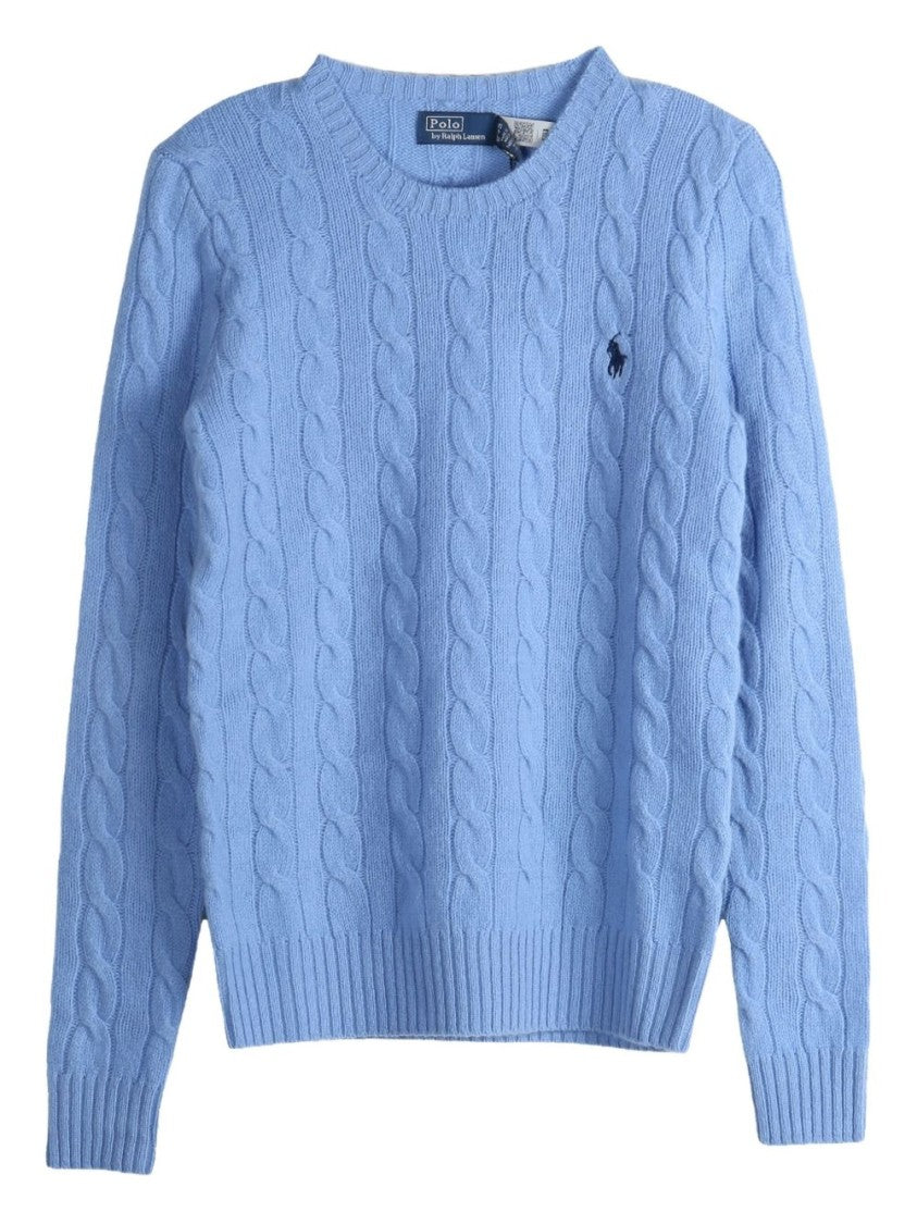 Polo Ralph Lauren Cable Knit Sweater With Classic Crew Neckline