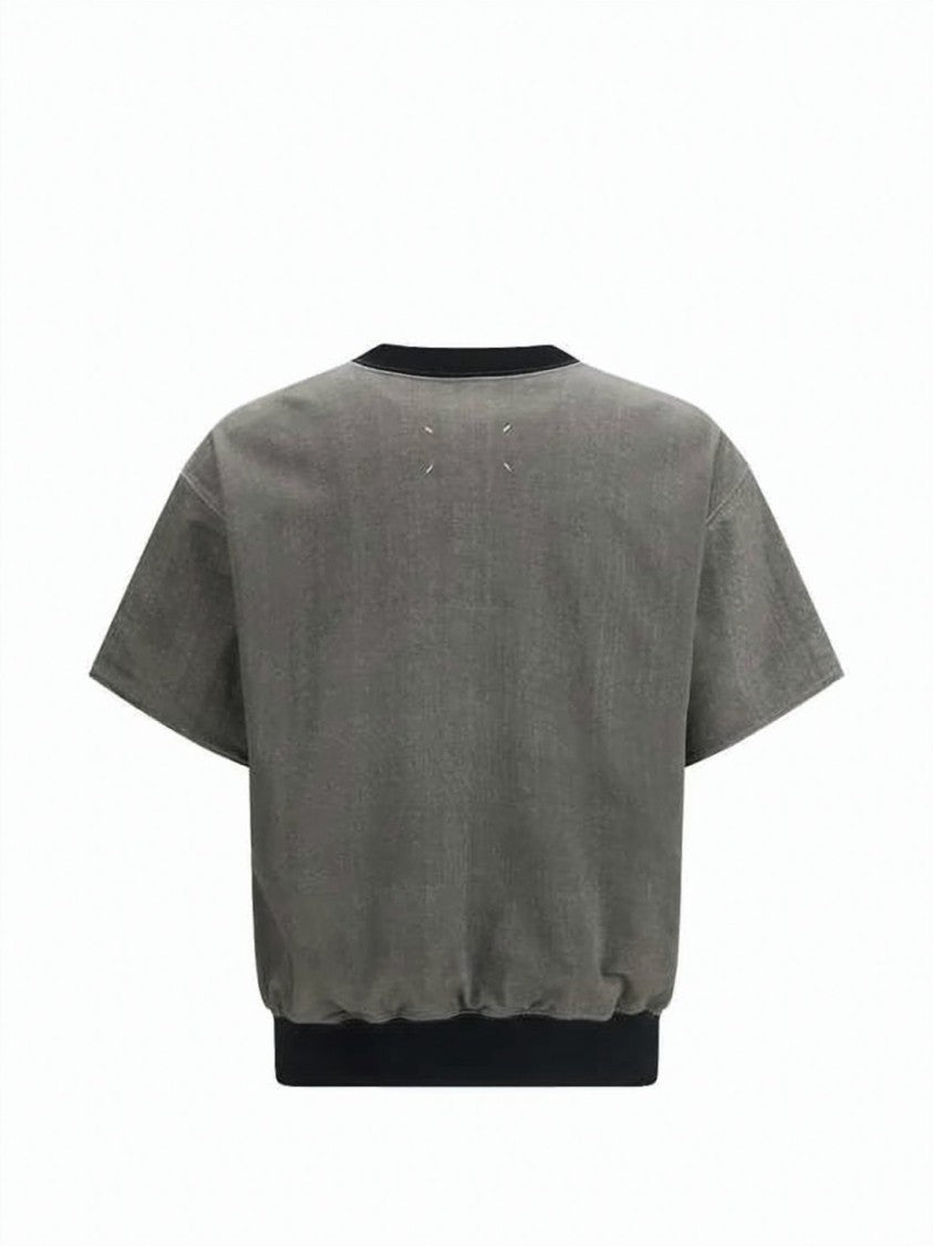 Maison Margiela Boxy-Fit Short-Sleeve T-Shirt With Distressed Text Detail