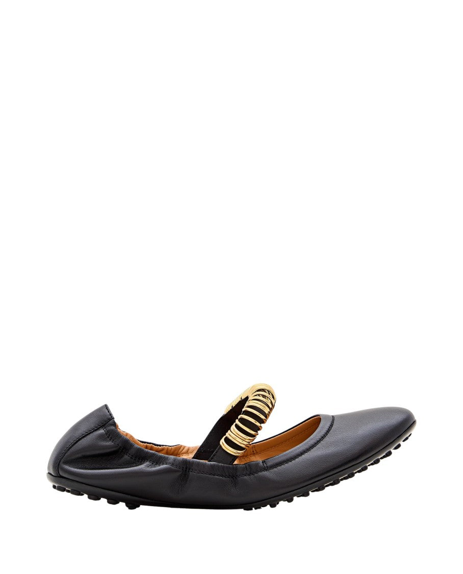 Tod's Ballerina Flat Shoes With Dee Band Rings