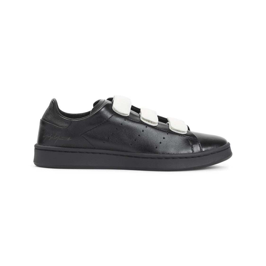 Y-3 Stan Smith Velcro Black Leather Sneakers