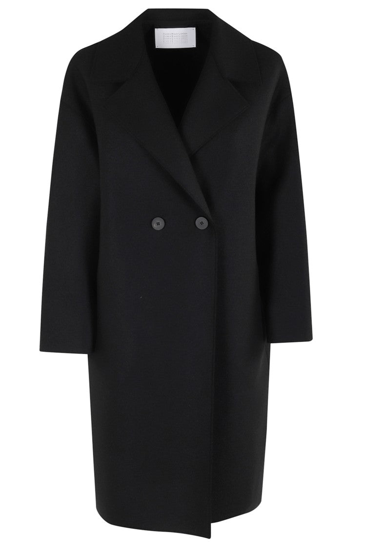 Harris Wharf London Dropped Shoulder Coat In Pressed Wool
