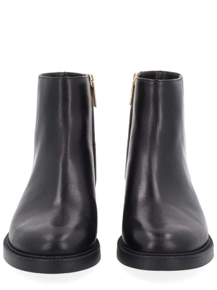 Michael Michael Kors Smooth Leather Ankle Boots With Minimalist Design