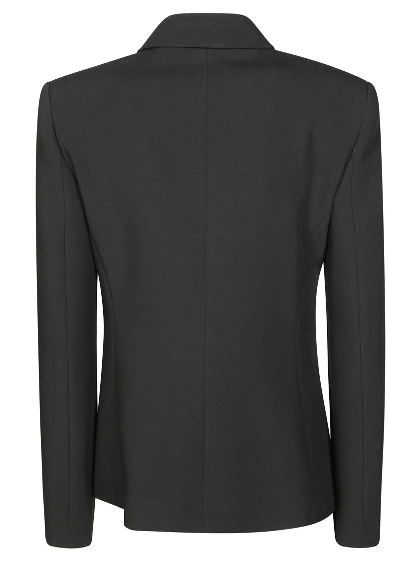 Pinko Double-Layered Fabric Jacket With Button Embellishments