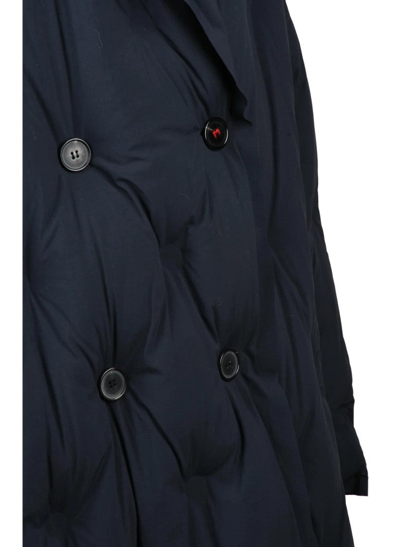 Maison Margiela Black Polyamide Double-Breasted Down Coat