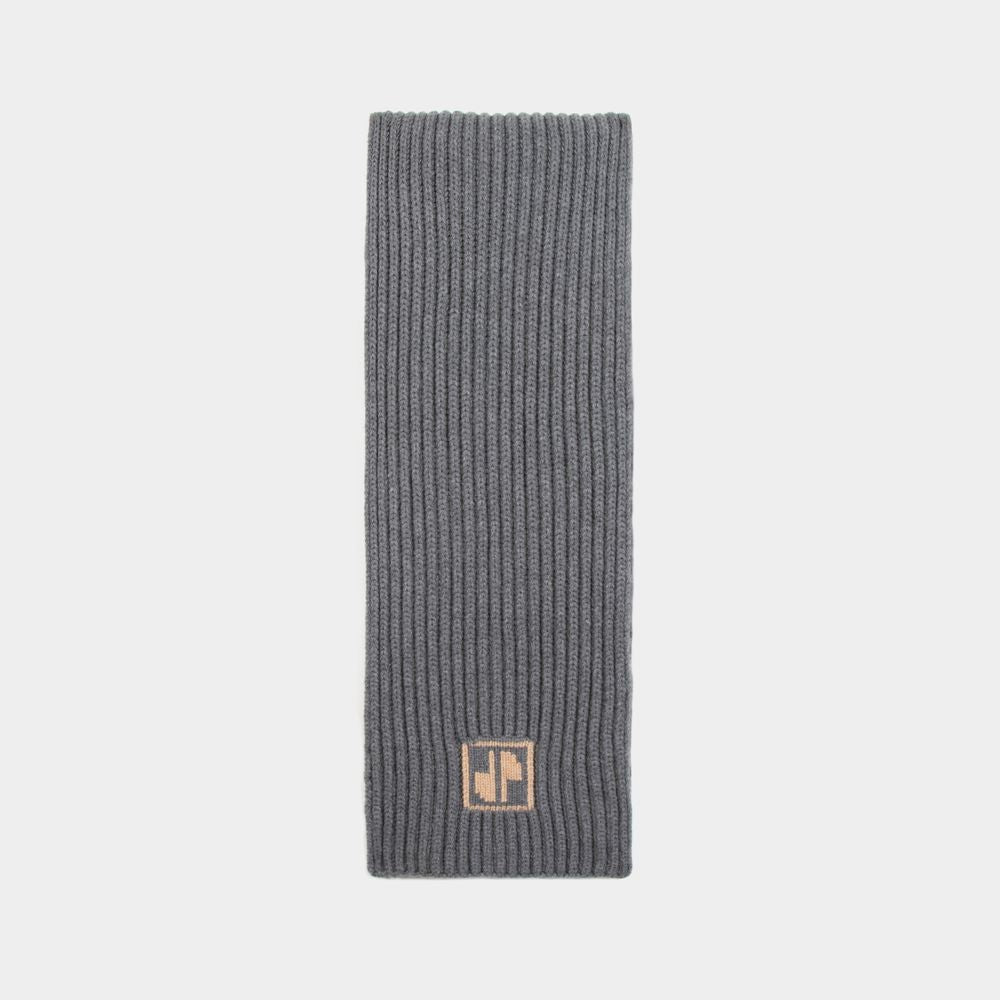 Patou Jp Scarf - Wool - Grey