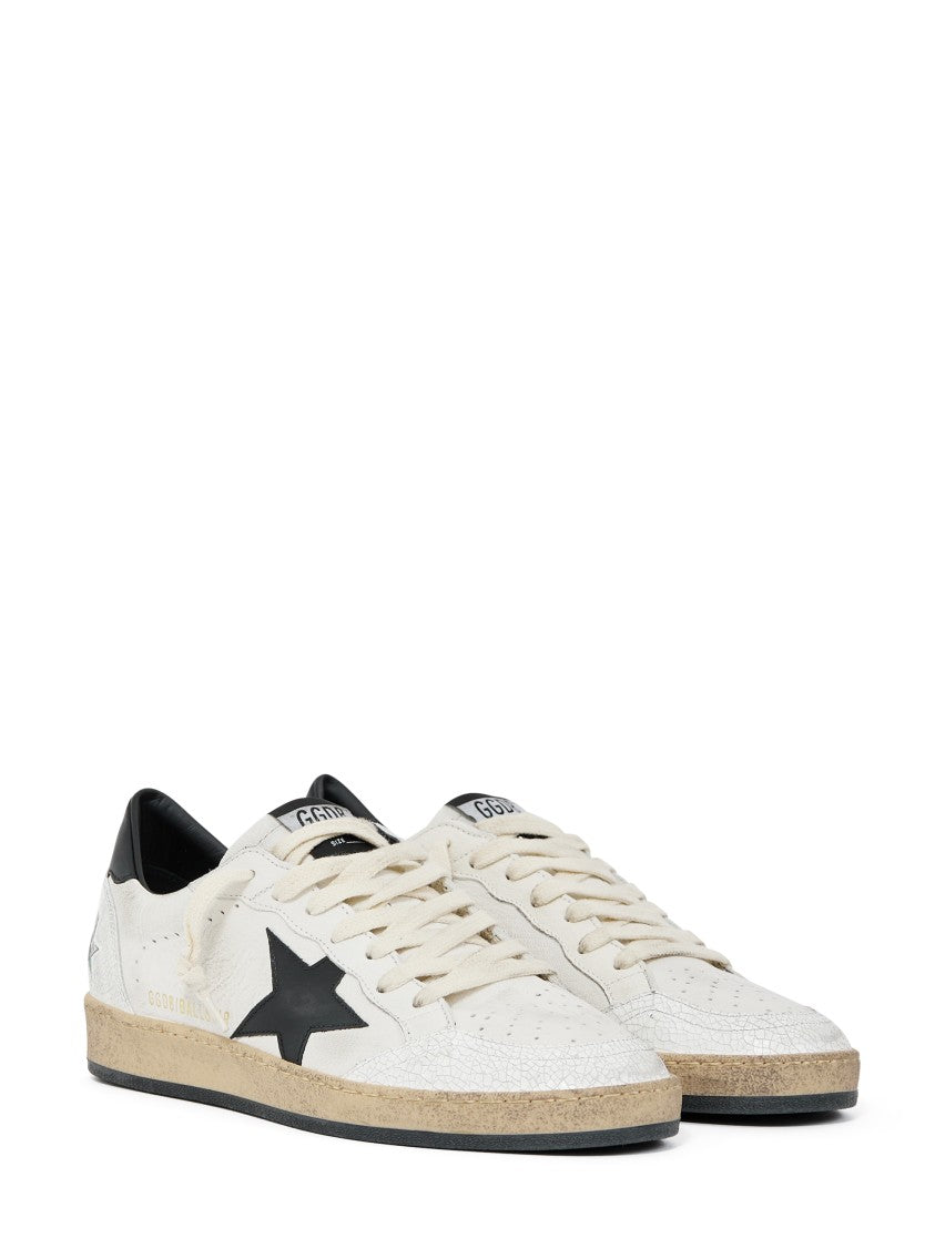 Golden Goose White Nappa Leather Sneakers With Star Design
