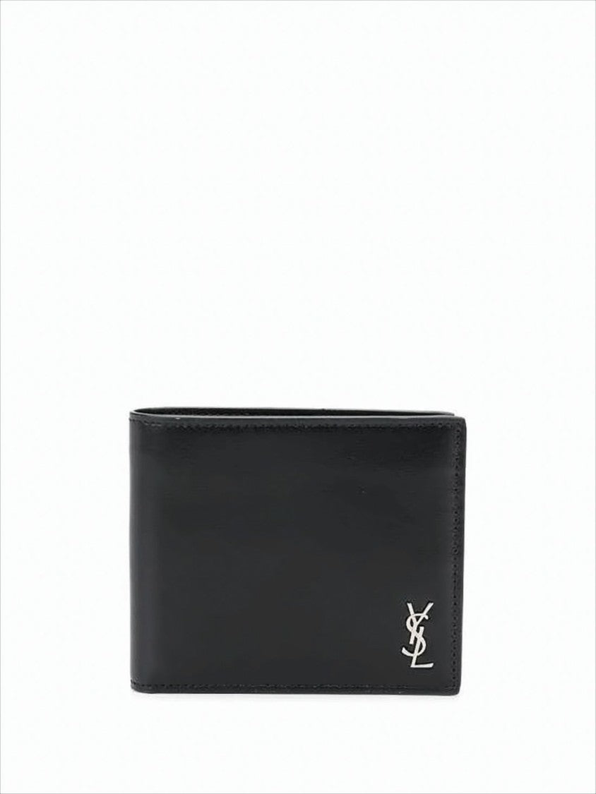 Saint Laurent Bifold Wallet In Smooth Calf Leather