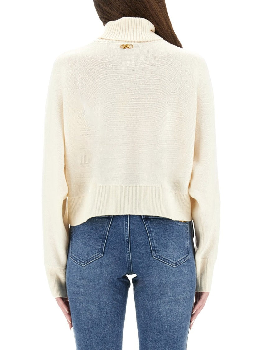 Michael Michael Kors Cropped High Neck Sweater