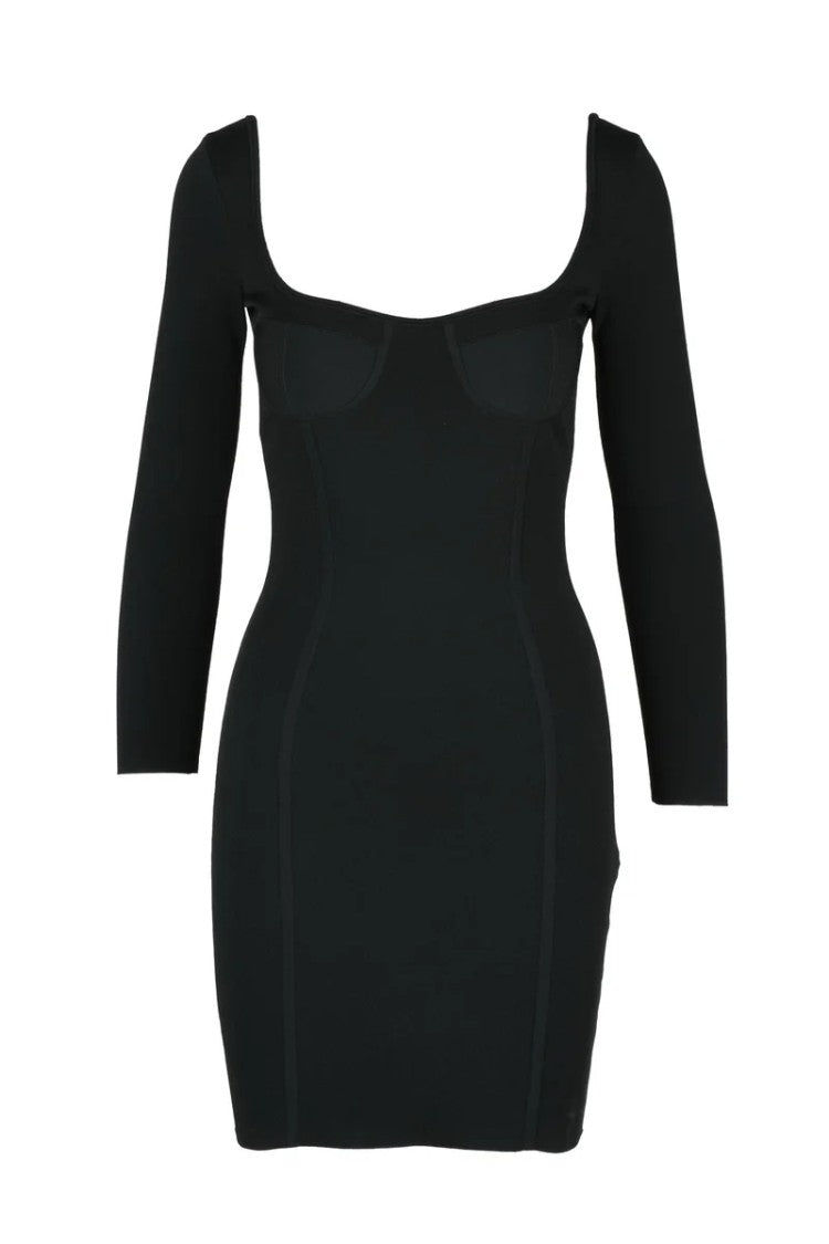 Celine Stretch Sheath Dress - Black
