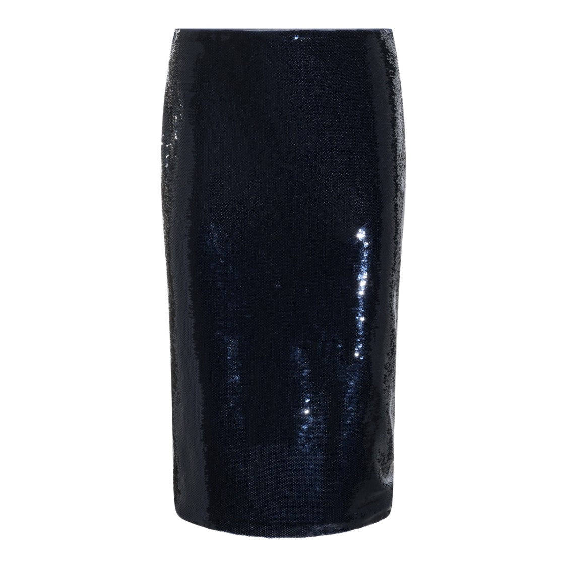 Tom Ford Blue Sequins Hidden Zip Midi Skirt