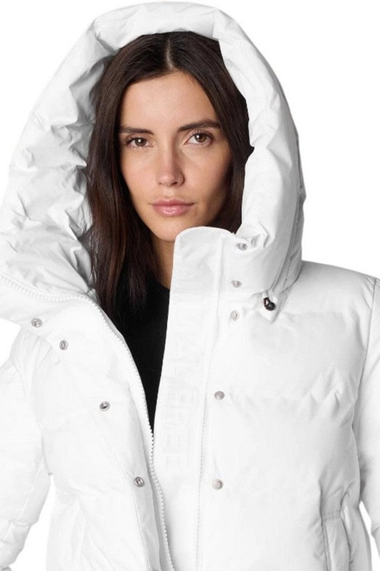 Save The Duck White Short Hooded Recycled Polyester Puffer Jacket