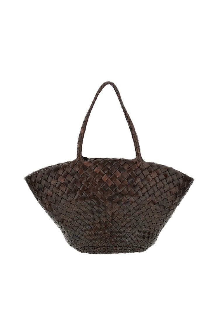 Dragon Diffusion Hand-Woven Leather Trapezoidal Basket Bag
