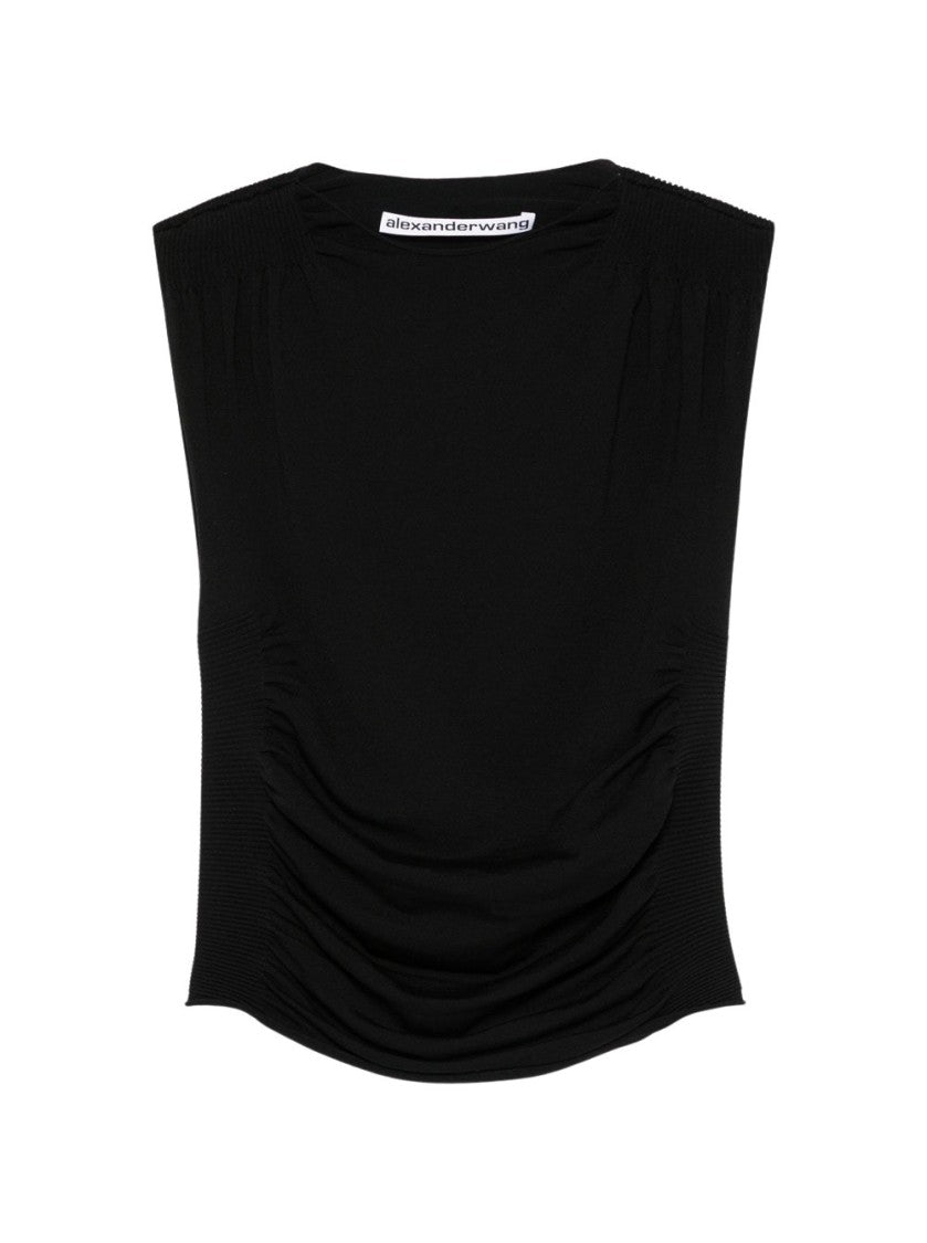 Alexander Wang Ruched Tank Top Black