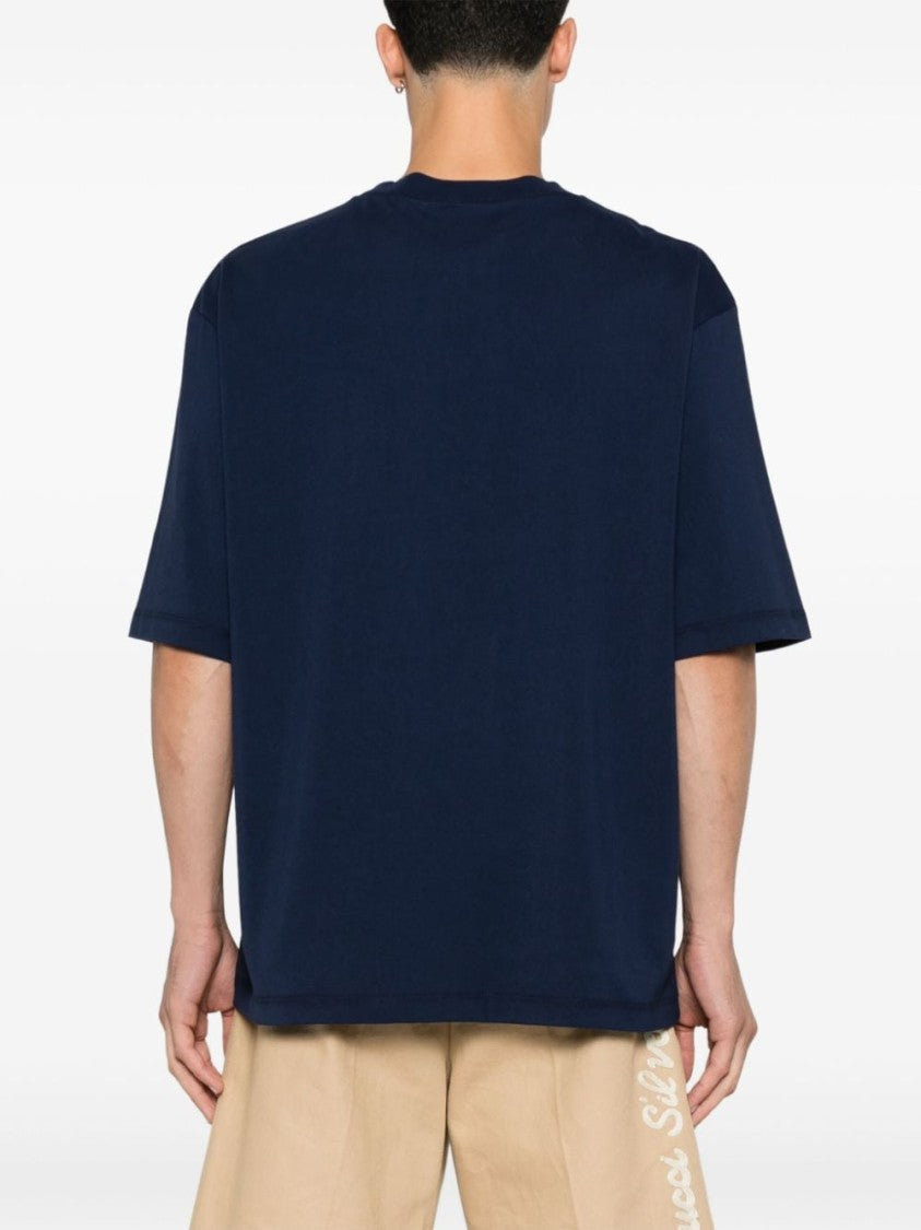 Dsquared2 Blue Relaxed-Fit Round Neck T-Shirt