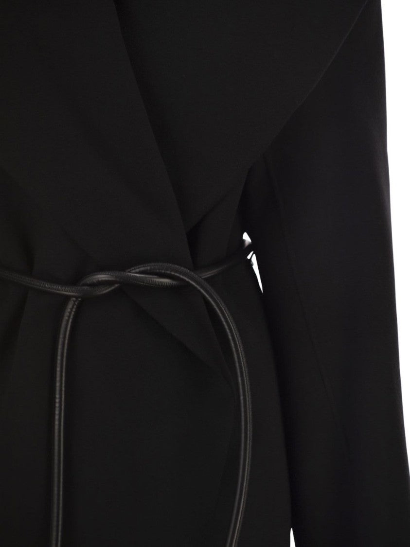 Sportmax Black Tailored Oversized Wrap Jacket