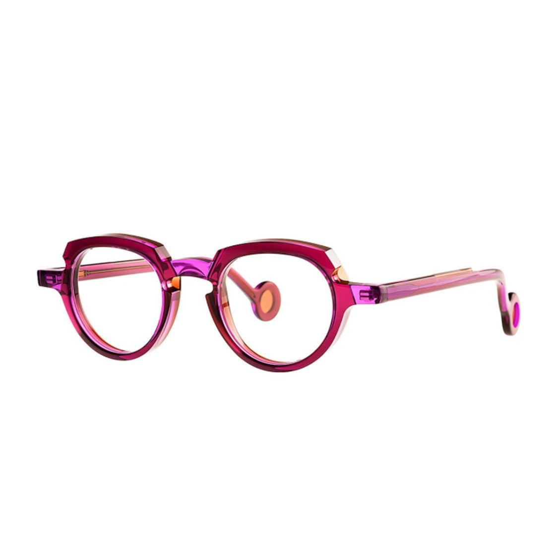 Theo Eyewear Purple Andy Acetate Phantos Sunglasses