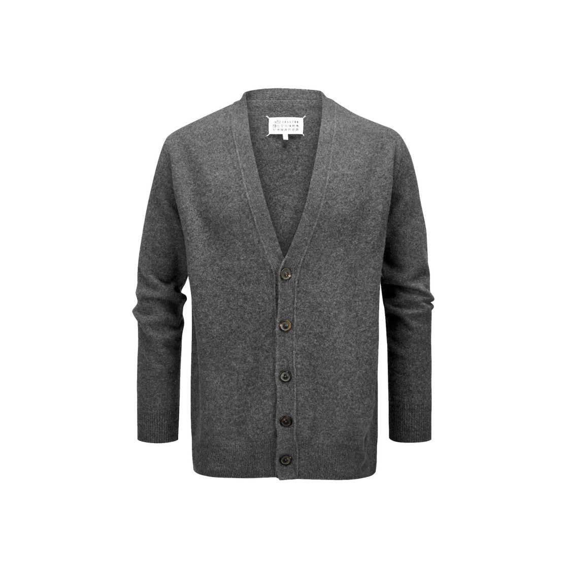 Maison Margiela Wool Cardigan With Four-Stitched Logo