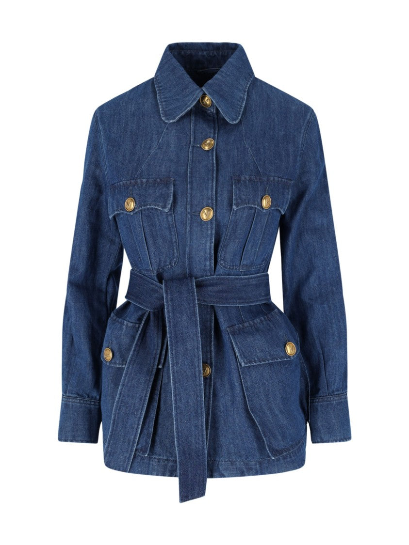 Valentino Denim 'Sahariana' Jacket – Blue
