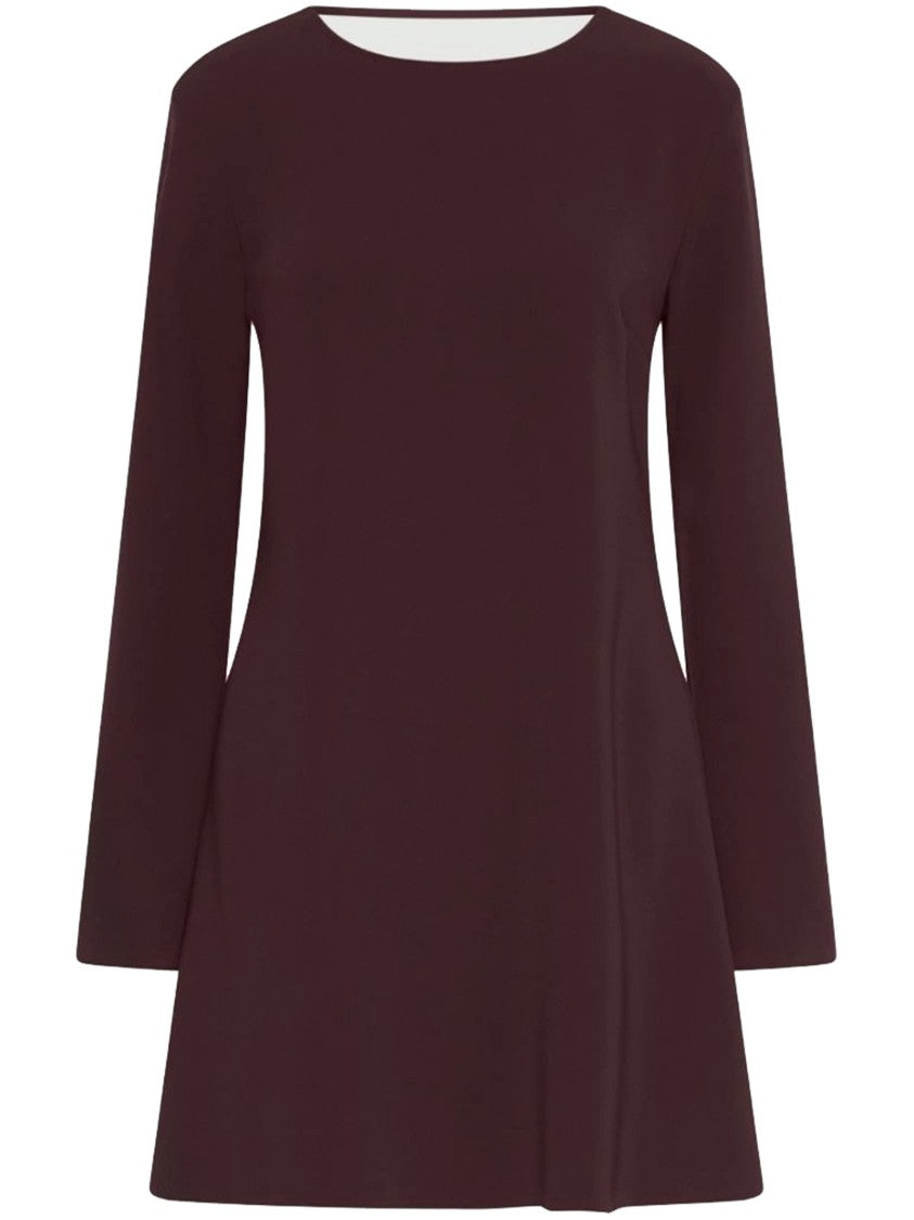 Marella Burgundy Avocado A-Line Mini Dress