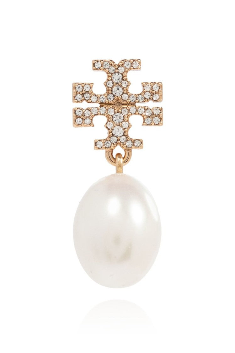 Tory Burch Kira Pave Pearl Drop Earrings
