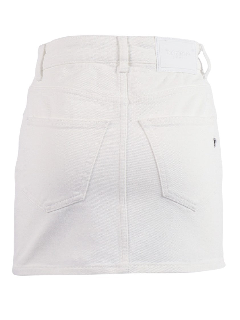 Dondup Minimalist Cotton Elastane Mini Skirt